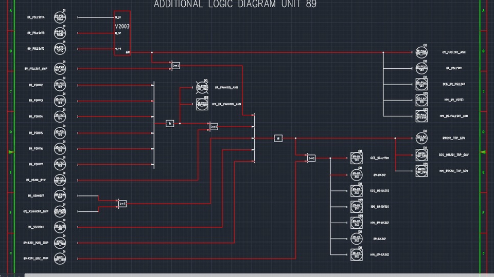 Logic diagram drawing 