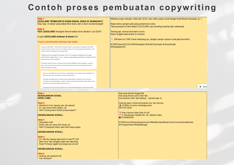 Penulisan Konten - Jasa Pembuatan Copywriting (Social Media, Spanduk, Banner, Brosur, dll) - 3