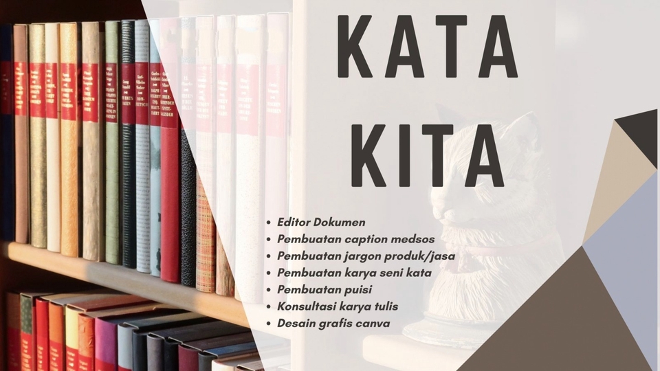 Penulisan, Pengeditan dan Konsultasi untuk Karya Tulis, Caption Medsos dan Jargon Produk/Jasa