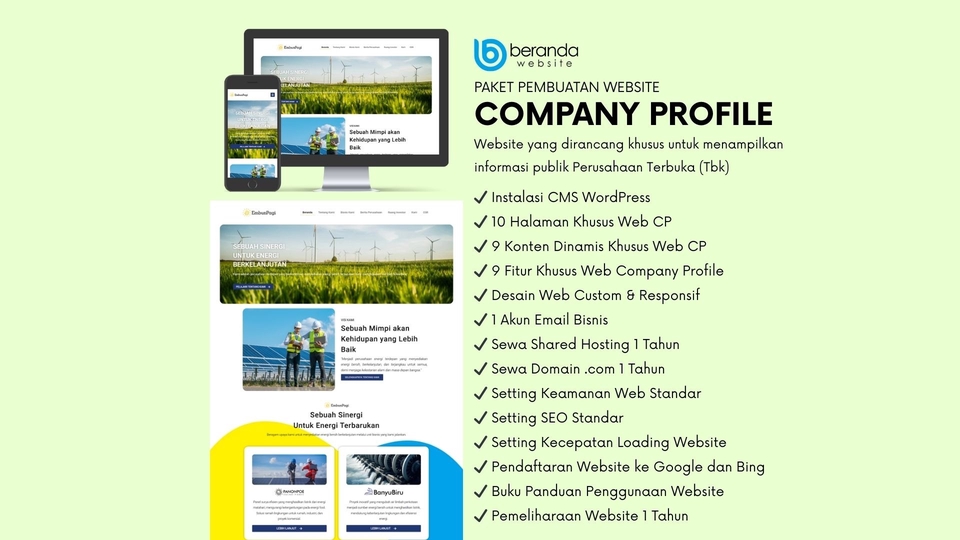Jasa Lainnya di Web dan Pemrograman - Paket Khusus Didesain untuk Perusahaan Terbuka/Tbk