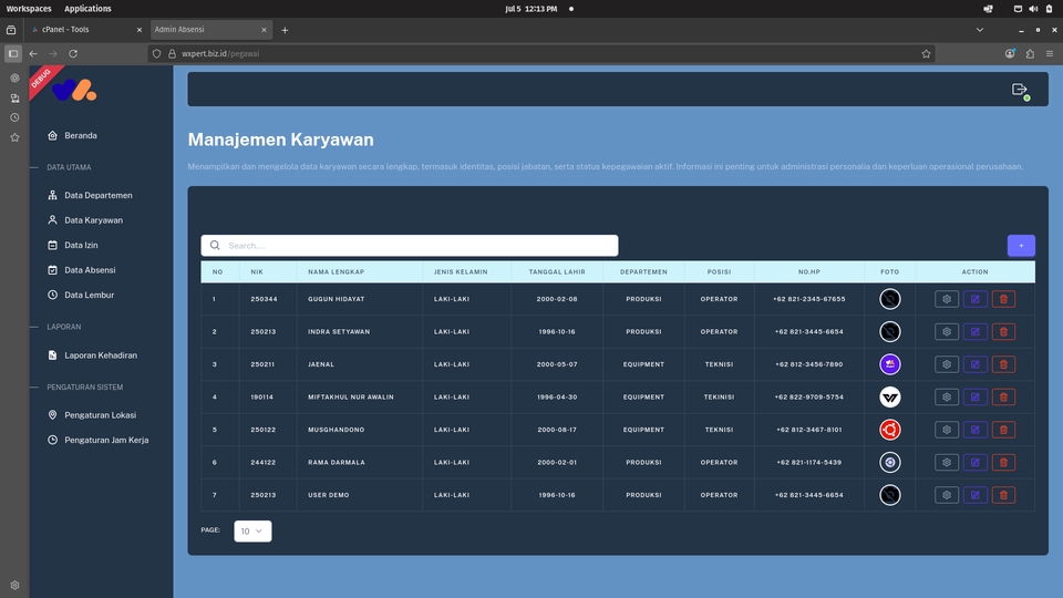 Web Development - Aplikasi Absensi Web Laravel 11 Murah, Fitur Selfie & Lokasi - 8