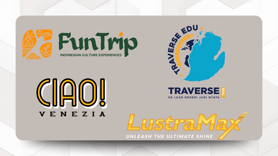 Di sini, kita bukan cuma bikin logo asal jadi. Kita bantu kamu punya identitas visual yang stand out