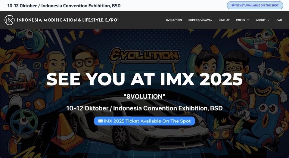 the largest & leading automotive & lifestyle exhibition in Indonesia.
indonesiamodificationexpo.com