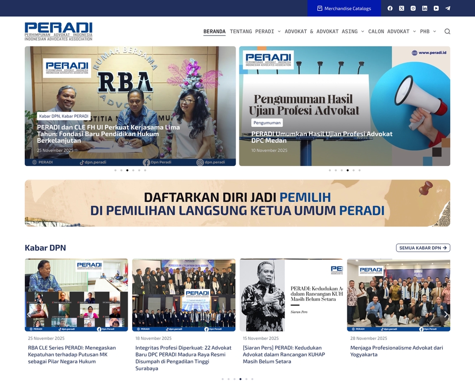 Perhimpunan Advokat Indonesia (PERADI)
www.peradi.id