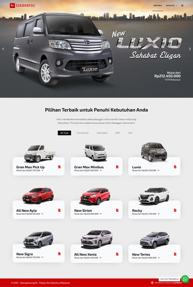 Sales Daihatsu Auto e-Catalog