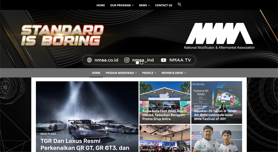 NMAA, National Modificator and Aftermarket Association
nmaa.co.id