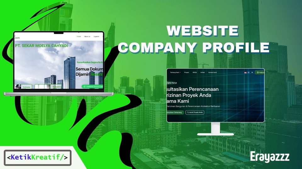 jasa pembuatan website company profile landing page company profile