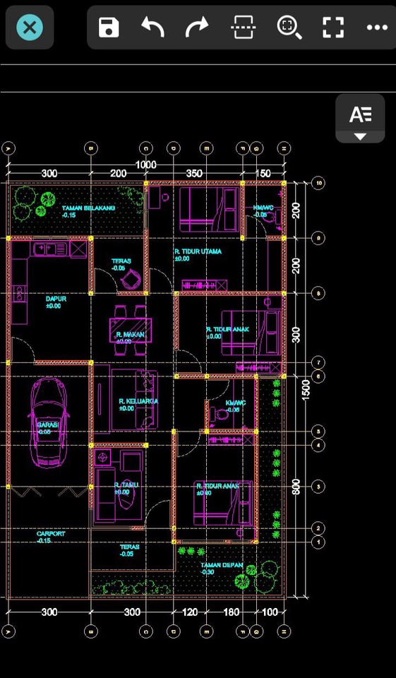 Denah - JASA DESAIN RUMAH 2D - 5