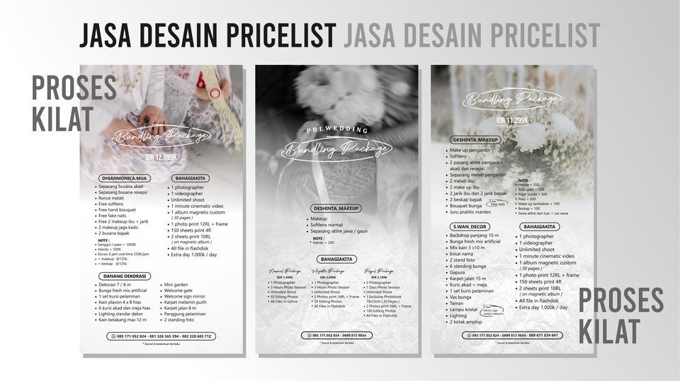 pricelist desain wedding feed desain desain apa saja daftar harga