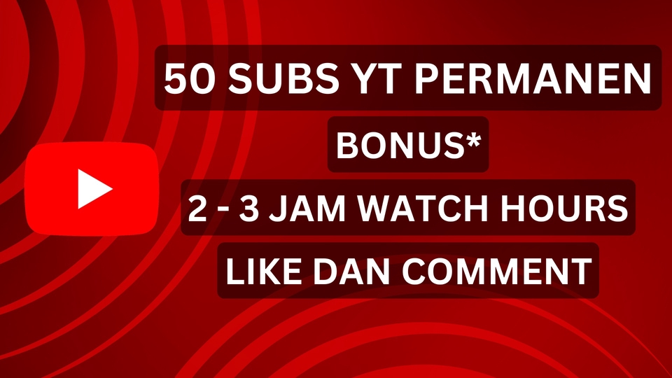 Jasa Like & Tambah Follower Tiktok Aktif & Permanen - Subscribers YT PERMANEN BUKAN BOT ANTI DROP [PROSES MANUAL] Bonus Like + Comment + Jam Tayang 