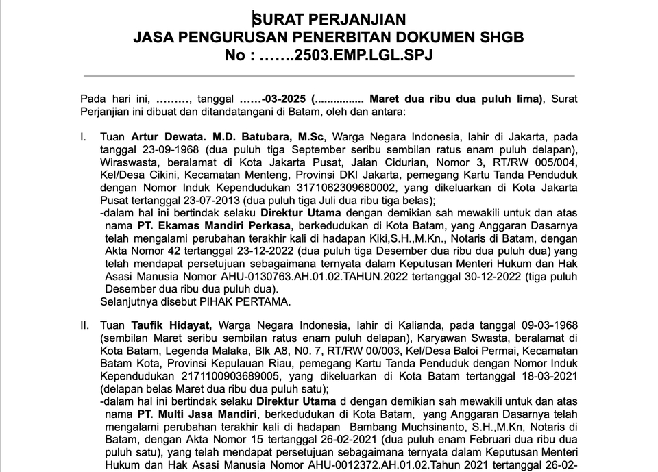 Kontrak Hukum - Jasa Contract Drafting/ Penyusunan Kontrak Hukum  - 4