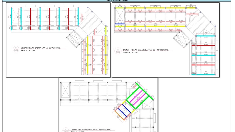 Contoh Maping perhitungan beton struktur