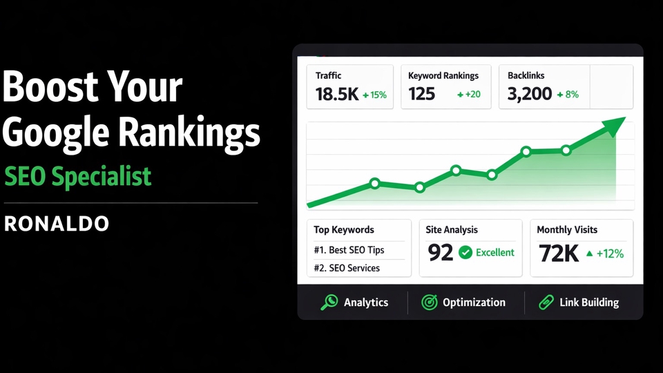 SEO audit keyword research on-page optimization Google ranking specialist Indonesia professional.