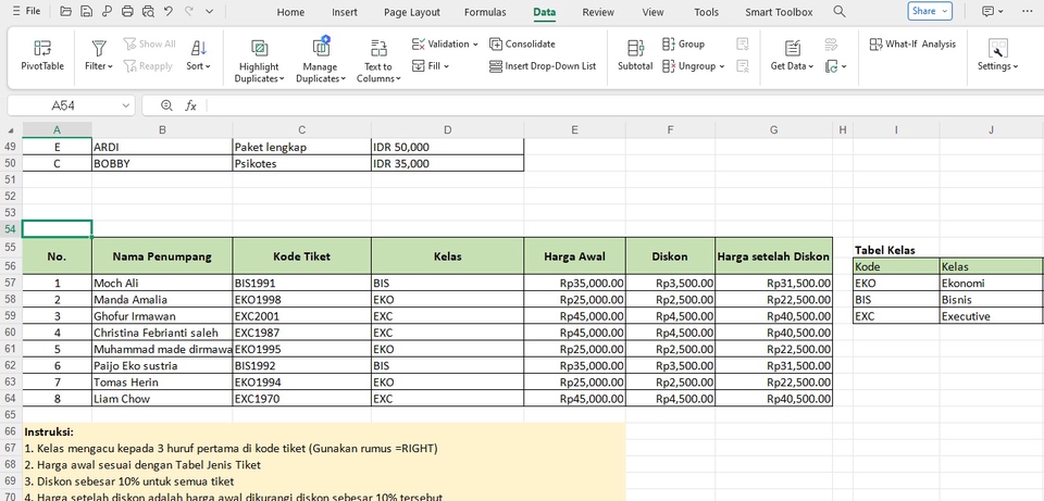 Entri Data - Input Data | Pengolahan data Microsoft Excel - 5