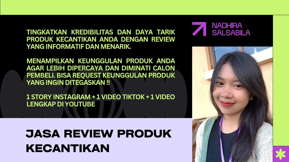 Jasa Review Produk Kecantikan - JASA REVIEW PRODUK KECANTIKAN | POST DI TIKTOK+INSTAGRAM+YOUTUBE
