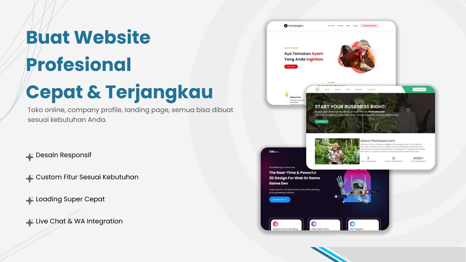 Jasa Pembuatan Website Profesional Company Profile & Toko Online — Custom, Responsif, & Siap Online!