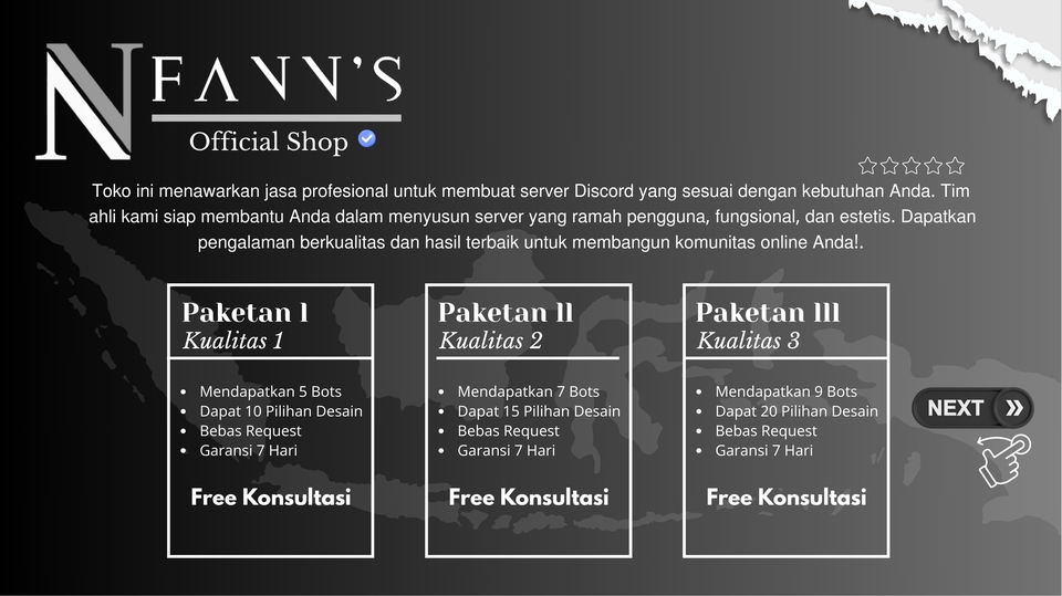 Jasa Lainnya di Web dan Pemrograman - Discord Server | Jasa Pembuatan Server Discord Profesional - V1