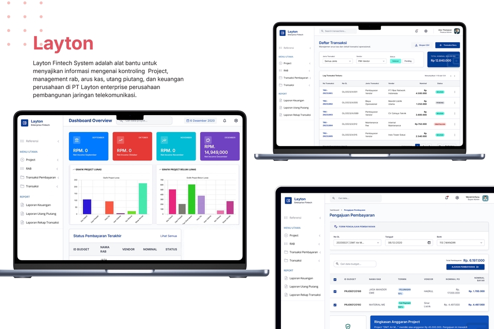 Web Development - Aplikasi Web Custom, E-Commerce, Payrol System, Management Project, Fintech System dll - 9