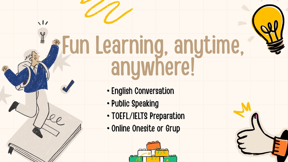 Kursus/Les Privat Bahasa Inggris Level beginner-advance (English Course)