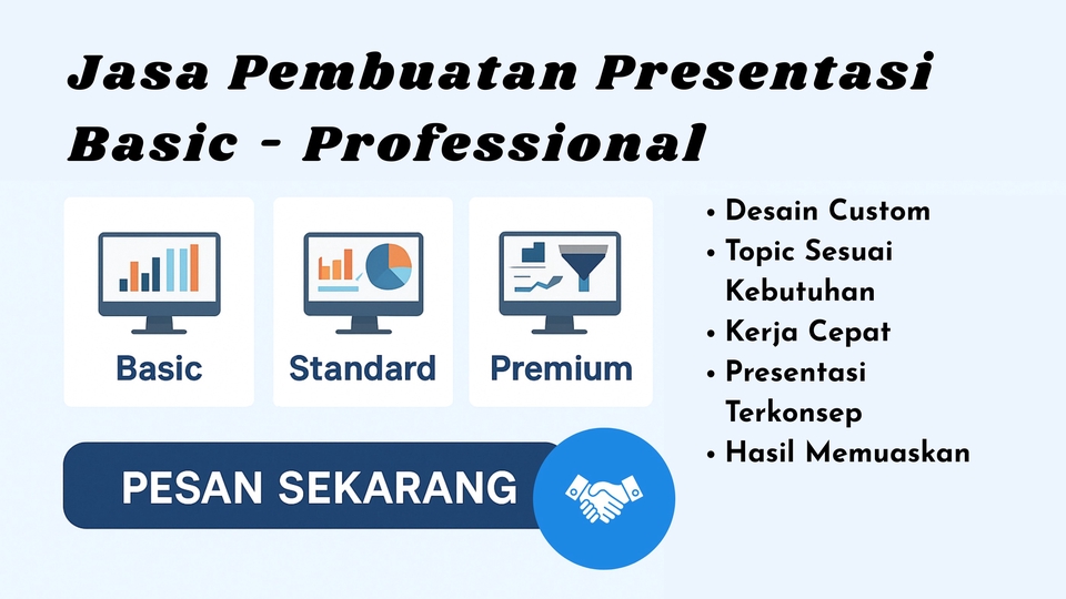 Jasa Pembuatan Presentasi / Desain PowerPoint - Membuat Presentasi / Power Point