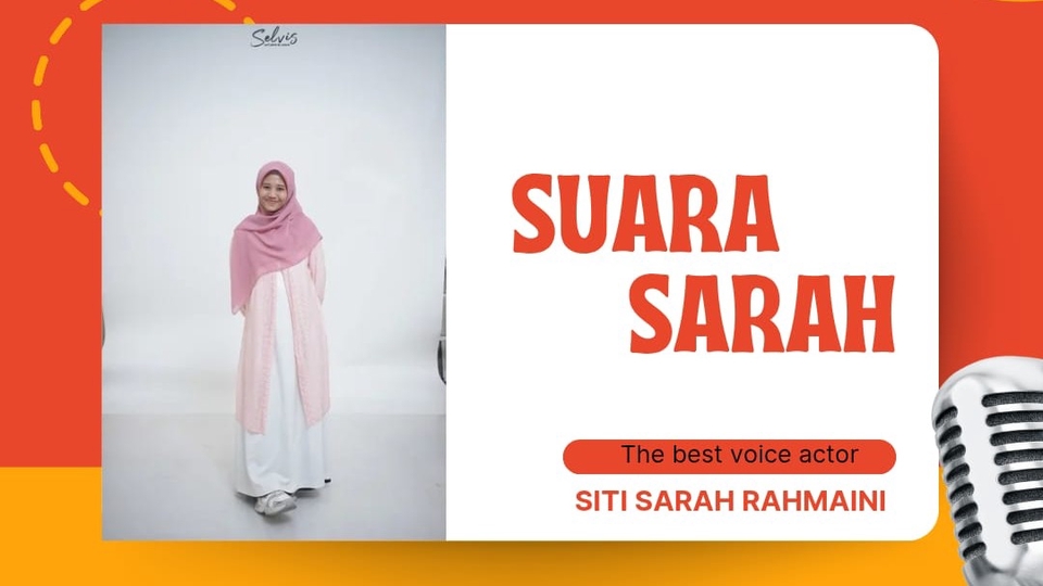 Menerima orderan Dubbing suara, pengisi suara video, film dokumenter, kartun dan pembacaan berita