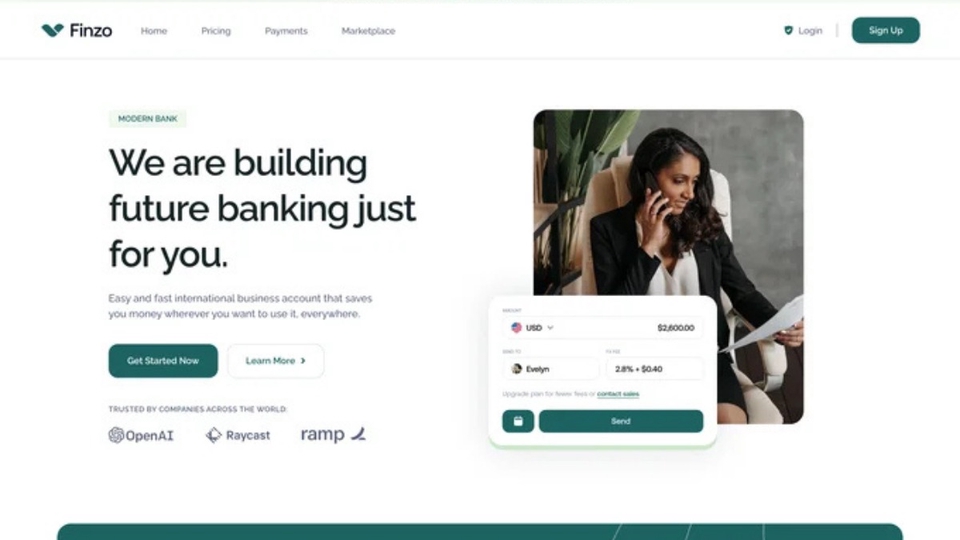 Demo https://uicore.pro/templates/finzo/