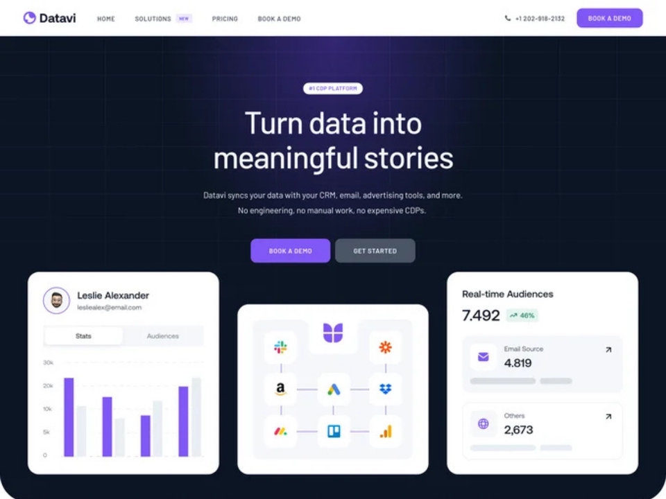 Demo https://uicore.pro/templates/datavi/