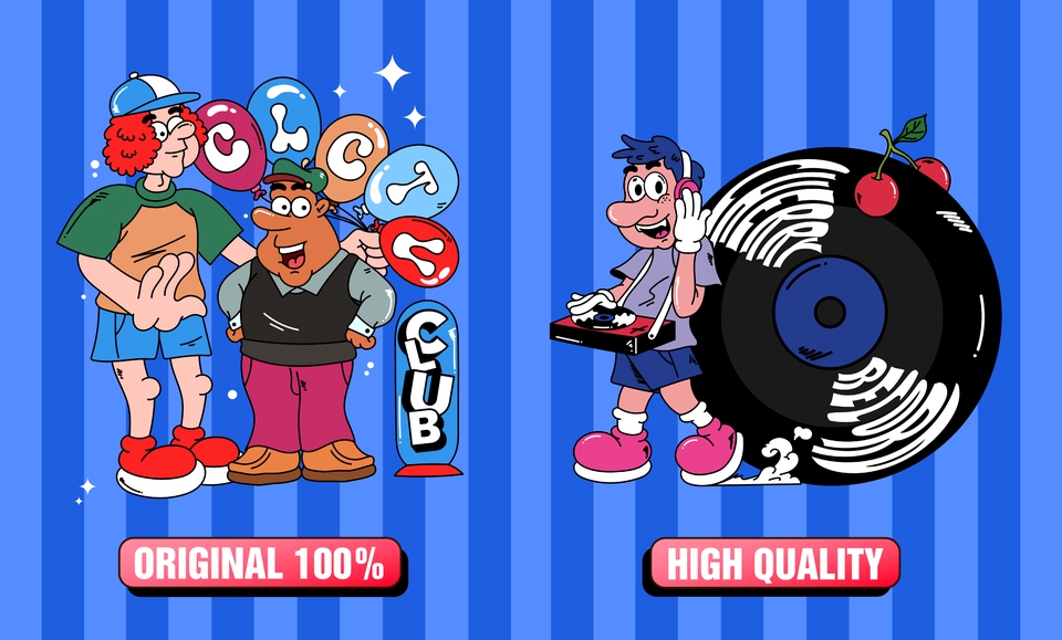 Desain Karakter - Desain Ilutrasi Karakter Mascot Kartun - 3