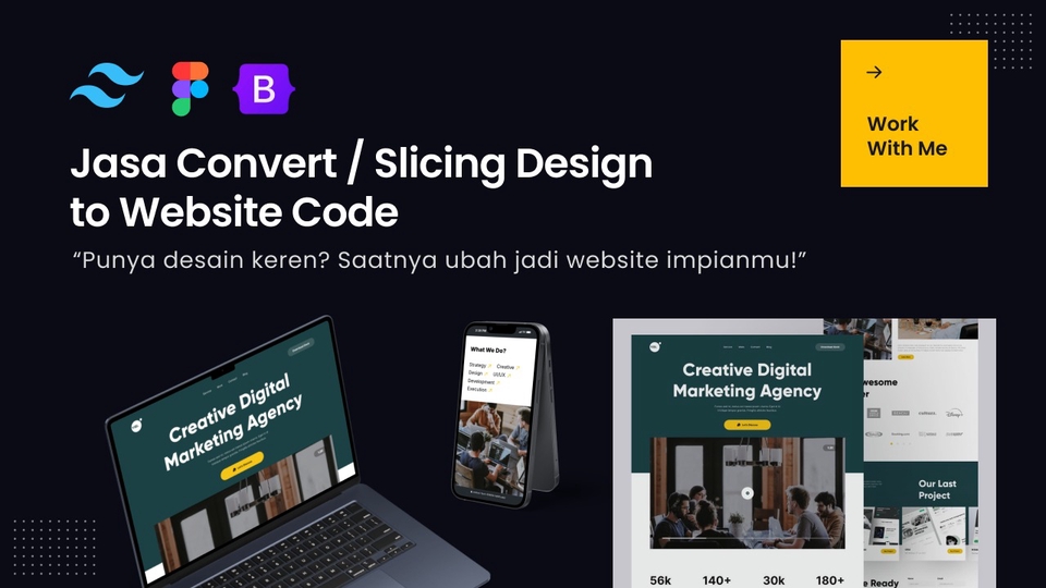 Jasa Pembuatan Website Sales Mobil - Jasa Coding: Ubah Desain ke Website Responsive (Landing Page | HTML, CSS, Tailwind, Bootstrap)