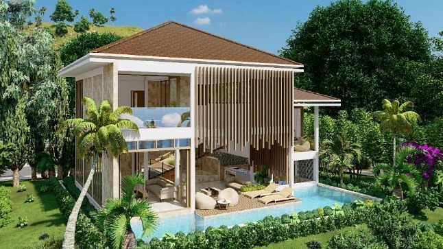 Villa pinggir pantai Pangandaran