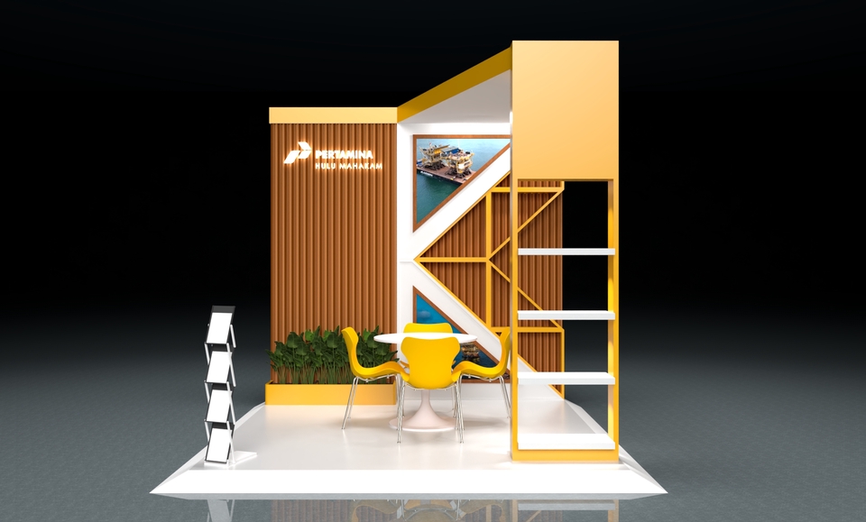 3D Rendering - Jasa Pembuatan 3D Desain Booth Sketchup - 9