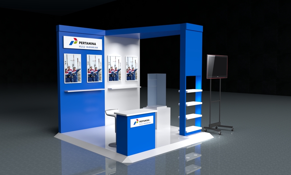 3D Rendering - Jasa Pembuatan 3D Desain Booth Sketchup - 6