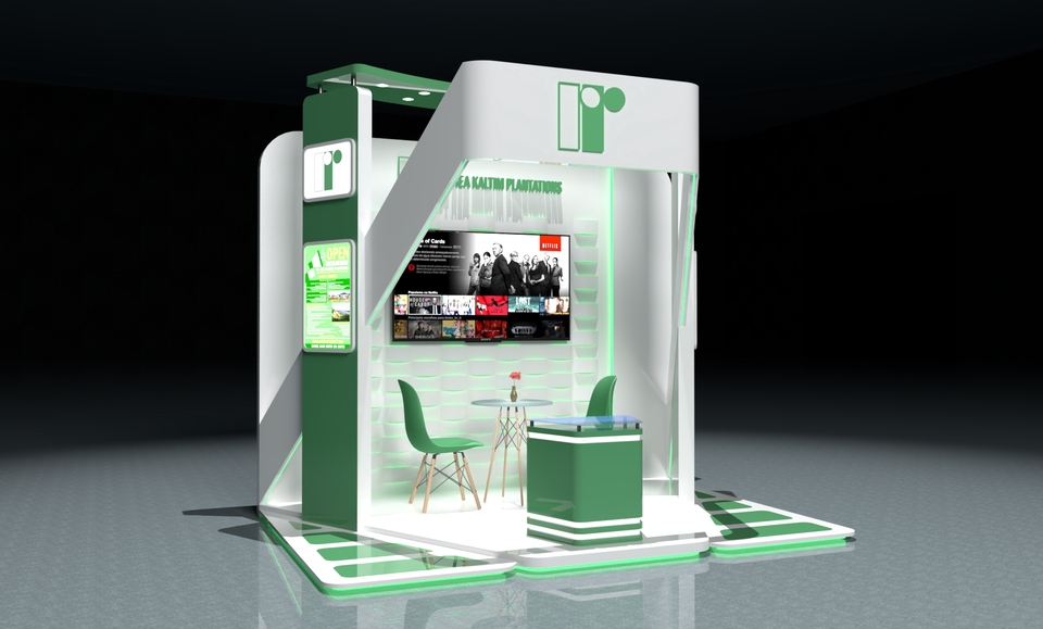 3D Rendering - Jasa Pembuatan 3D Desain Booth Sketchup - 4