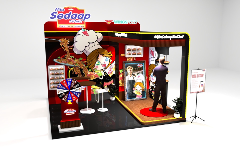 3D Rendering - Jasa Pembuatan 3D Desain Booth Sketchup - 2