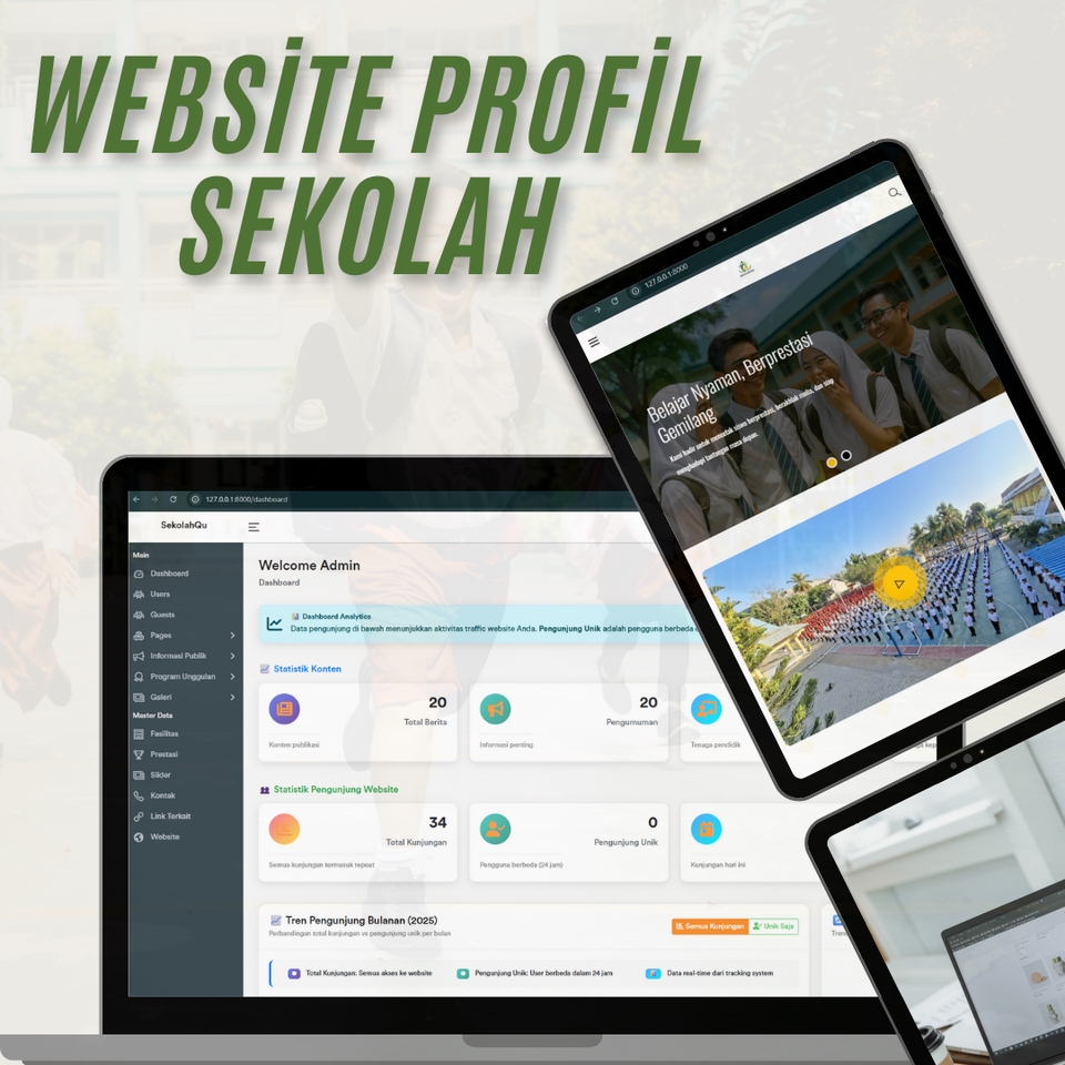 Web Development - Website Profesional untuk Sekolah, Madrasah, dan Lembaga Pendidikan - SIAP ONLINE TANPA RIBET !!! - 3