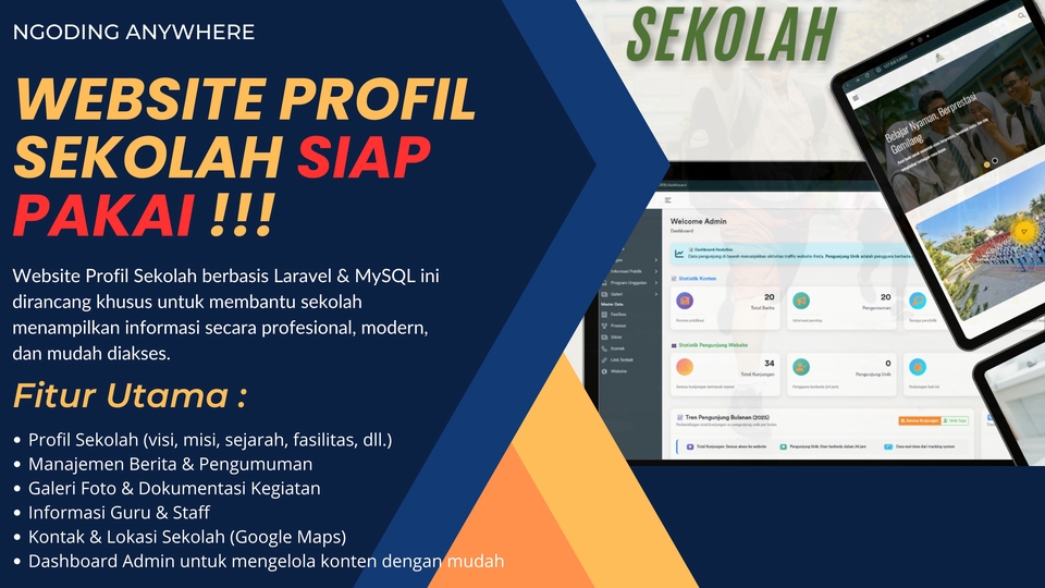 Website Profil Sekolah Siap Pakai