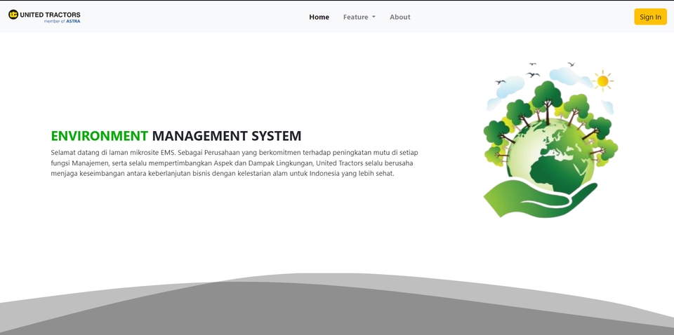 Website environment management system