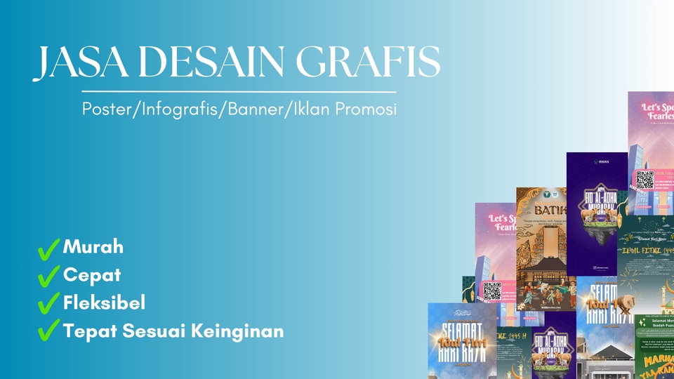 Jasa Desain Infografis Kreatif dan Berkualitas - Desain Grafis - Poster / Infografis / Banner / Iklan Promosi / dll.