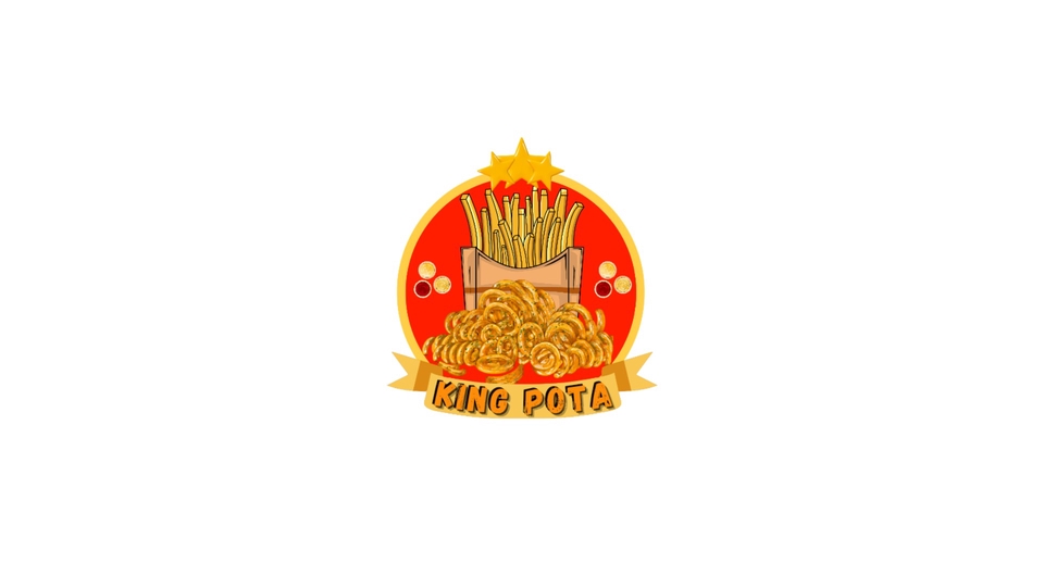 desain logo kentang goreng