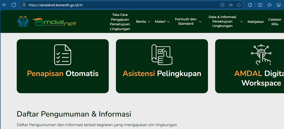 Jasa Penerbitan SPPL di AMDALNET OSS