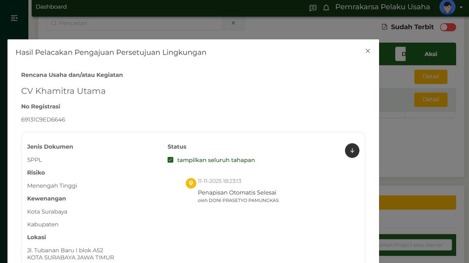 Jasa Penerbitan SPPL AMDALNET dan Penerbitan NIB di OSS
