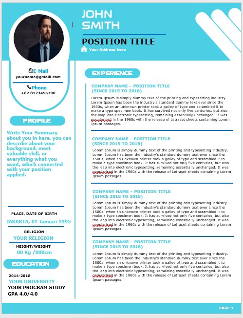 Portfolio & Resume - JASA PEMBUATAN CV CURRICULUM VITAE DAFTAR RIWAYAT HIDUP PROFESIONAL ELEGAN - 3