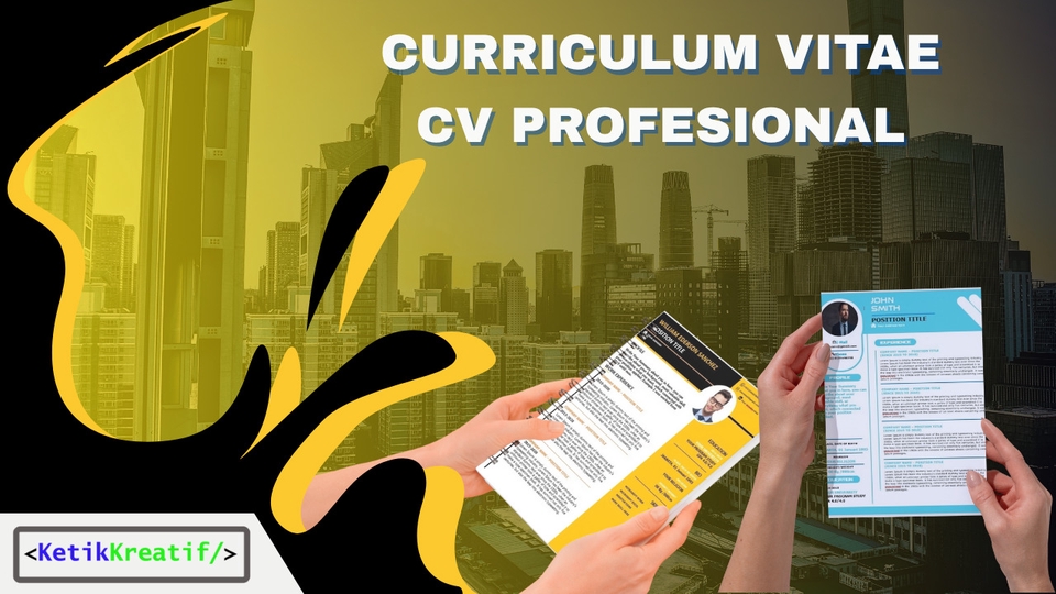 Jasa Desain CV (Curriculum Vitae) & Portofolio - JASA PEMBUATAN CV CURRICULUM VITAE DAFTAR RIWAYAT HIDUP PROFESIONAL ELEGAN