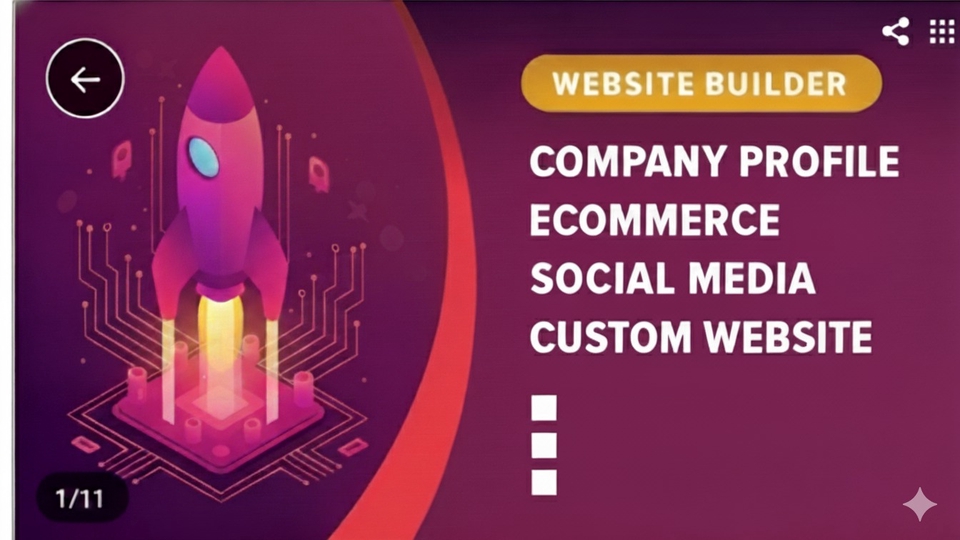 Layanan pembuatan website profesional dgn fokus pada kualitas kecepatan, dan antarmuka.