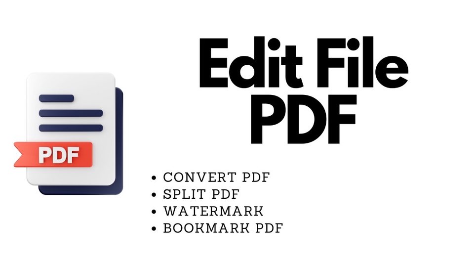 Edit file PDF meliputi; split, convert, watermark, dan bookmark pdf
