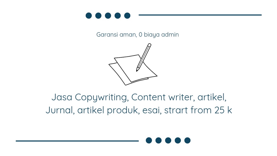 Jasa Copywriting untuk Landing Page dan Deskripsi Produk - Jasa Content writer, Copywriting, Artikel, Artikel Jurnal, Artikel Produk, Esai, Start From 25 k