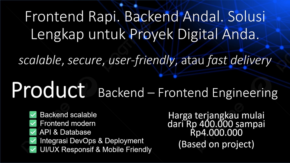Jasa Developing Blog / Maintenance Blog Murah Dan Berkualitas - Product Backend-Frontend Engineering